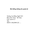 Bài giảng Hệ thống thông tin quản lý: Chương 1 [Mới nhất]