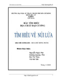 Bài thuyết trình Tìm hiểu về núi lửa