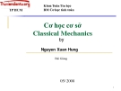 Bài giảng Cơ học tính toán: Cơ học cơ sở Classical Mechanics của Nguyễn Xuân Hùng