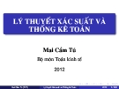 Bài giảng Lý thuyết xác suất và thống kê toán Chương 1 Mai Cẩm Tú