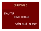 Bài giảng Pháp luật về đầu tư chương 6 Đại học Mở TP HCM