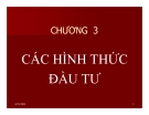 Bài giảng Pháp luật về đầu tư Chương 3 Đại học Mở TP HCM