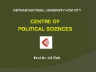 Bài giảng Lịch sử triết học phương Tây của Prof.Dr. Vũ Tình