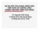 Bài giảng Sự ra đời Đảng Cộng sản Việt Nam và Cương lĩnh chính trị đầu tiên của Đảng - TS. Nguyễn Việt Hùng