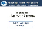 Bài giảng Tích hợp hệ thống: Bài 5 - ĐH Kinh tế Tp HCM