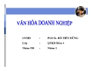 Thuyết trình: Văn hóa doanh nghiệp