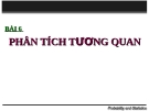 Bài giảng Phân tích số liệu - Bài 6: Phân tích tương quan