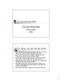 Tự do hóa tài chính: Bài giảng Tài chính phát triển - Bài 4