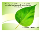 Bài thuyết trình: Chiến lược quản lý chất lượng toàn diện (TQM) và đặc điểm tổ chức - Bằng chứng từ một thành viên WTO gần đây