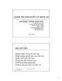 Bài giảng Quản trị sản xuất và dịch vụ: Chương 1 - TS. Nguyễn Văn Minh (2007)