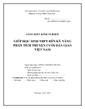 SKKN: Giúp học sinh THPT rèn kỹ năng phân tích truyện cười dân gian Việt Nam