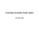 Bài giảng Chứng khoán phái sinh: Lê Văn Lâm (Cập nhật mới nhất)