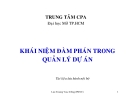 Bài giảng Khái niệm đàm phán trong quản lý dự án - TS. Lưu Trường Văn