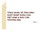 Tổng quan tình hình xuất nhập khẩu Việt Nam: Thuyết trình về rào cản thương mại