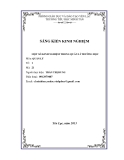 SKKN: Một số kinh nghiệm trong quản lí trường học