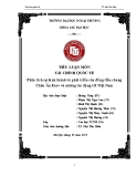Phân tích sự hình thành và phát triển đồng Euro: Tiểu luận tài chính quốc tế và tác động tới Việt Nam