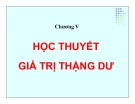 Học Thuyết Giá Trị Thặng Dư: Bài Giảng Chương V (Chi Tiết)