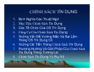 Bài giảng Phân tích chính sách nông nghiệp & phát triển nông thôn chương 7: TS. Nguyễn Văn Sanh