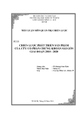 Tiểu luận quản trị chiến lược: Chiến lược phát triển sản phẩm của công ty cổ phần chứng khoán Sài Gòn giai đoạn 2010 - 2020