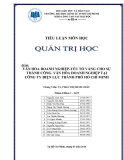 Văn hóa doanh nghiệp: Tiểu luận Quản trị học và yếu tố vàng thành công tại Công ty Điện lực thành phố Hồ Chí Minh