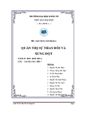 Tiểu luận Quản trị học: Quản trị sự thay đổi và xung đột