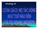 Chính sách nợ và tác động đến giá trị doanh nghiệp: Thuyết trình chi tiết