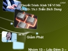 Thuyết trình kinh tế vĩ mô: Kinh nghiệm và giải pháp giảm phát hiệu quả
