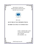 Tiểu luận Thay đổi và phát triển tổ chức: Quản trị sự thay đổi khi áp dụng ISO 9000 vào công ty cổ phần TICO