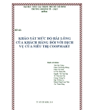 Đề tài: Khảo sát mức độ hài lòng của khách hàng đối với dịch vụ của siêu thị Coopmart