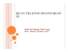 Quản trị tài chính quốc tế: Bài thuyết trình chi tiết