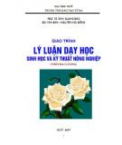 Giáo trình Lý luận dạy học sinh học và kỹ thuật nông nghiệp Phần 2: [ĐH Huế]