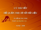 Bài giảng Lý thuyết hệ quản trị cơ sở dữ liệu của TS. Đỗ Quang Vinh