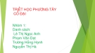 Bài thuyết trình Triết học phương Tây: Bản thể luận của trường phái Mile và Heraclite
