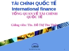 Bài giảng Tài chính quốc tế: Chương 1 - ThS. Đỗ Thị Thu Thủy