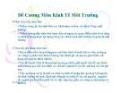 Đề cương môn kinh tế môi trường [mới nhất]