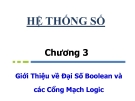Bài giảng Nhập môn mạch số: Chương 3 - Hà Lê Hoài Trung