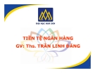 Bài giảng Tiền tệ Ngân hàng Chương 8: ThS Trần Linh Đăng (tóm tắt)