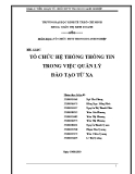 Tổ chức hệ thống thông tin trong quản lý đào tạo từ xa: Tiểu luận chi tiết