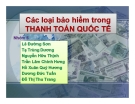 Các loại bảo hiểm trong thanh toán quốc tế: Thuyết trình chi tiết