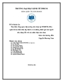 Tiểu luận Nghiên cứu thị trường: Tìm hiểu tổng quan thị trường sữa chua tại TP.HCM. Bên cạnh đó tìm hiểu thái độ, hành vi và những đánh giá của người tiêu dùng đối với các nhãn hiệu sữa chua