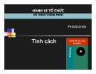 Bài giảng Hành vi tổ chức: Chương 4 - TS. Hồ Thiện Thông Minh
