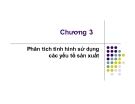 Bài giảng Phân tích hoạt động kinh doanh - Chương 3: Phân tích tình hình sử dụng các yếu tố sản xuất