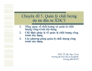Chuyên đề 5: Quản lý chất lượng dự án đầu tư xây dựng công trình - PGS. TS. Bùi Ngọc Toàn