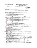 Đề thi Sinh học Đại học khối B năm 2014 (Mã đề 169) mới nhất