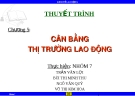 Bài thuyết trình: Kinh tế lao động - Cân bằng thị trường lao động