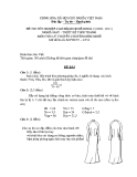 Đề thi lý thuyết May & Thiết kế thời trang 2011 (Mã đề TH32)