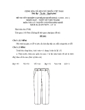 Đề thi lý thuyết May & thiết kế thời trang năm 2011 (Mã đề TH16) chuẩn nhất