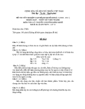 Đề thi lý thuyết May & Thiết kế thời trang năm 2011 (Mã đề TH31) chuẩn nhất