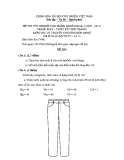 Đề thi lý thuyết May & thiết kế thời trang năm 2011 (Mã đề TH13): Tổng hợp [Kinh nghiệm/Hướng dẫn]