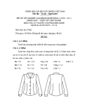 Đề thi lý thuyết May & thiết kế thời trang năm 2011 (Mã đề TH20) chuẩn nhất